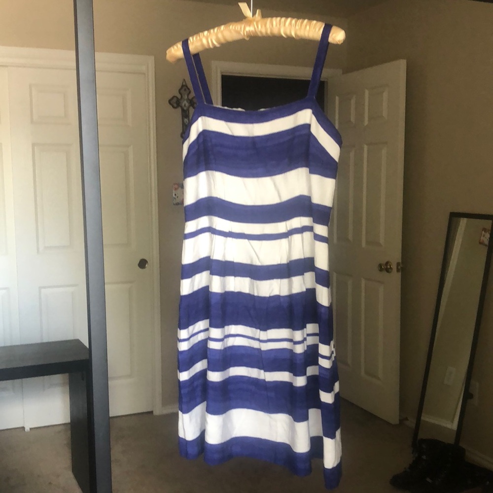 Loft Blue, Striped Sundress (sz 6)